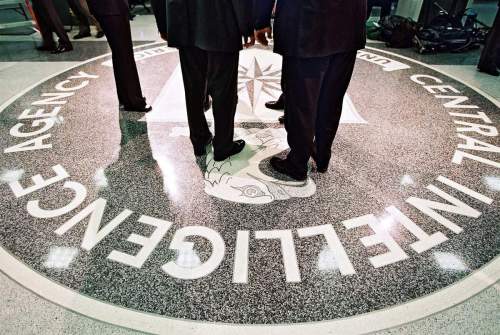 President Bush Tours CIA Headquarters